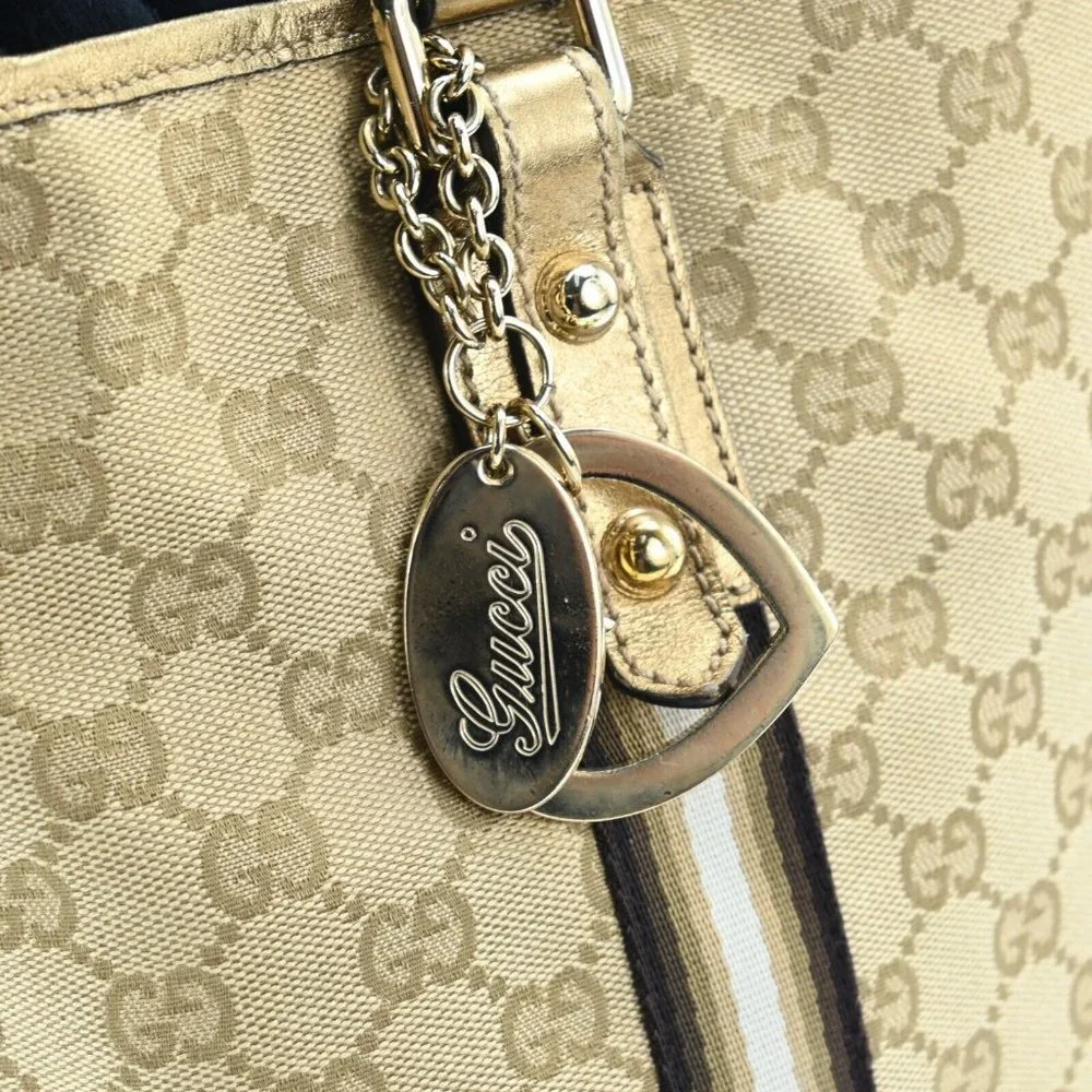 Auth Gucci Sherry Line Gg Pattern Tote #46206G26B - Picture 4 of 12